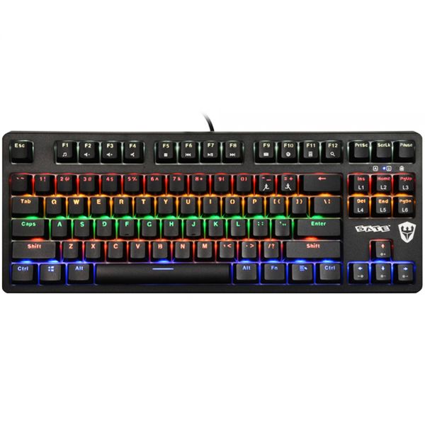 Teclado Gamer Satellite Gk-501 Rgb - Preto (Português)