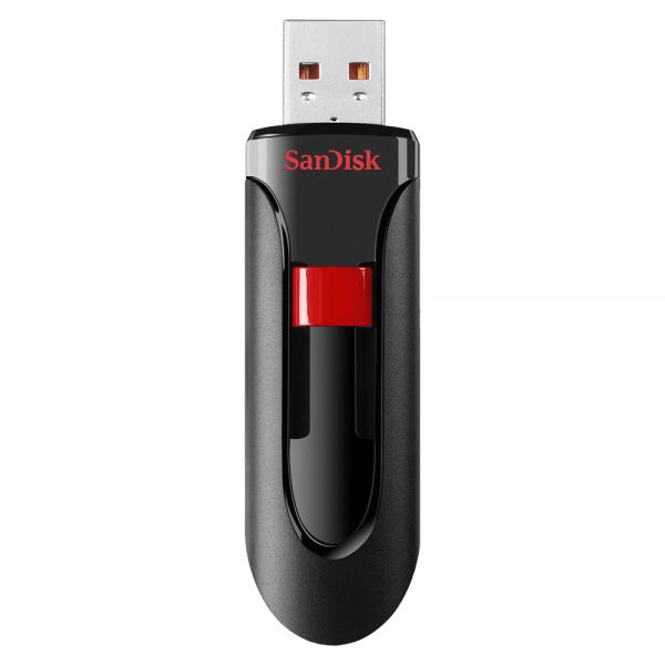 Pendrive Sandisk Z600 Ultra Cruzer Glide  64 Gb - Preto/Vermelho