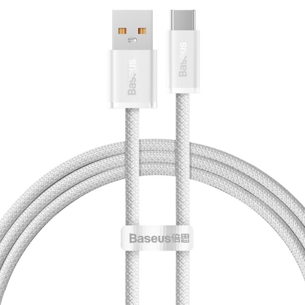 Cabo Usb-A A Usb-C Baseus Cald000602 Dynamic 100 W - Branco 1 Metro