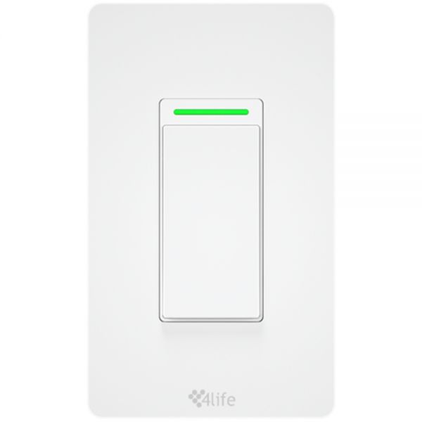 Interruptor Inteligente 4Life Paralelo 3-Way Fla04 1 Botão - Branco