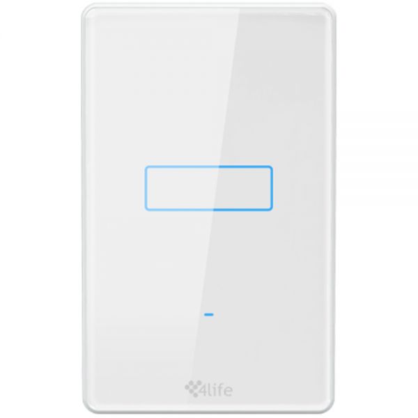 Interruptor Inteligente Touch 4Life Fl801-1 1 Botão - Branco