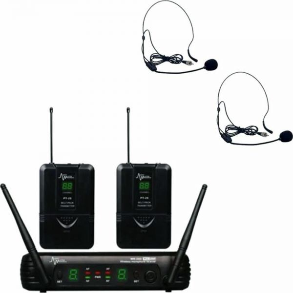 Microfone Sem Fio Karsect Wr-25D-Pt25-Ht9A - Negro