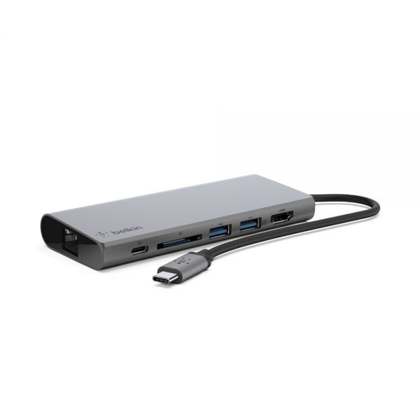 Adaptador Belkin F4U092Btsgy Usb-C Hdmi 4K - Cinza