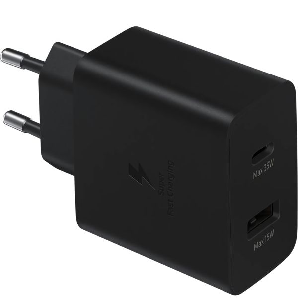 Adaptador De Corrente Usb-C Samsung Ep-Ta220Nbegww Dual 35 W - Preto
