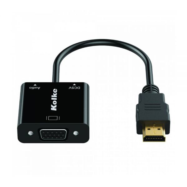 Adaptador Kolke Vga Kca-429 Hdmi A Vga 1080P - Preto