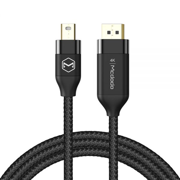 Cabo Mini Dp Para Dp Mcdodo Ca-8150 - Preto 2 Metros