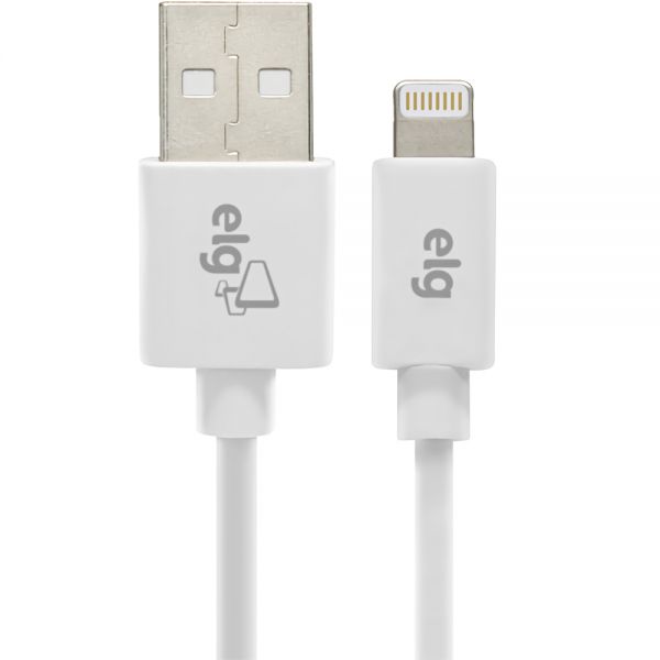 Cabo Usb Lightning Elg C818 - Branco 1.8 Metros