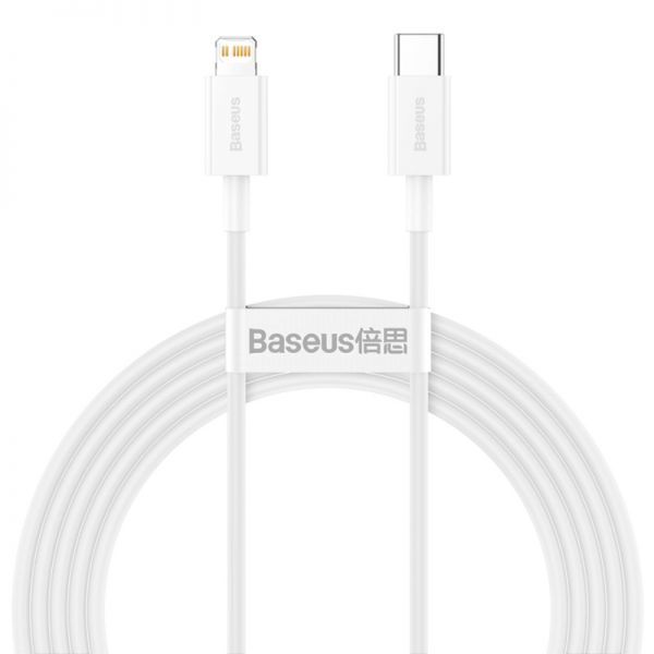 Cabo Usb-C A Lightning Baseus Catlys-C02 Superior 20 W - Branco 2 Metros