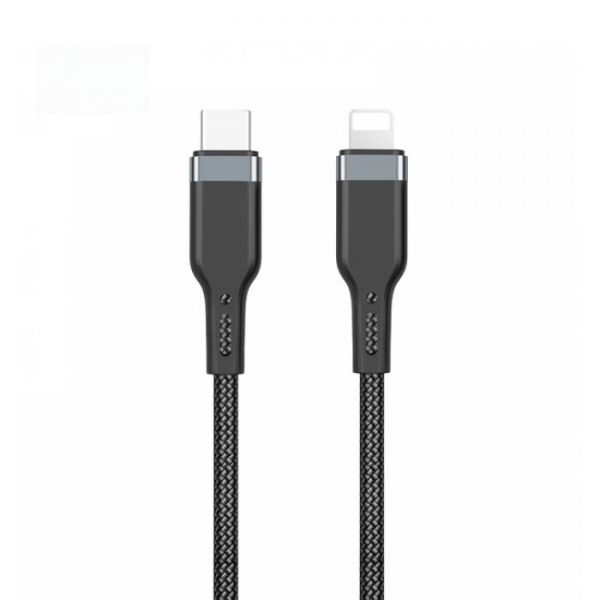 Cabo Usb-C A Lightning Wiwu Pt-04 Platinum - Preto 2 Metros