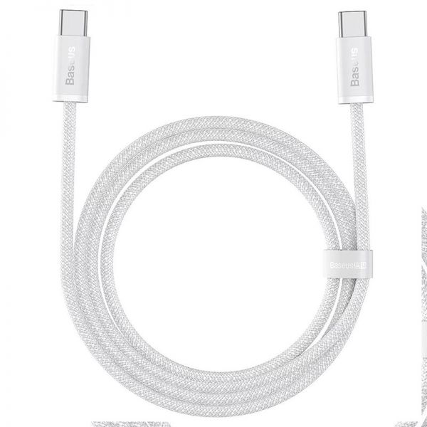 Cabo Usb-C A Usb-C Baseus Cald000202 Dynamic 100 W - White 1 Metro