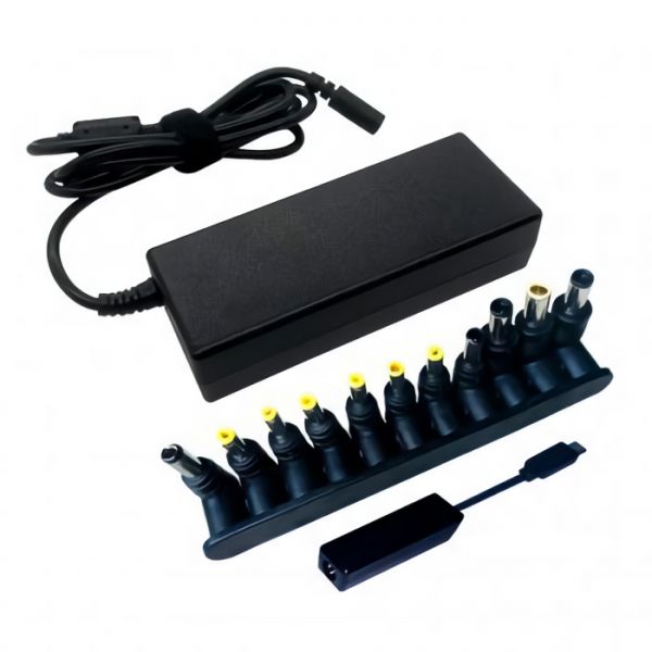 Carregador Universal De Bateria Quanta Qtcun90 Para Notebook - Preto