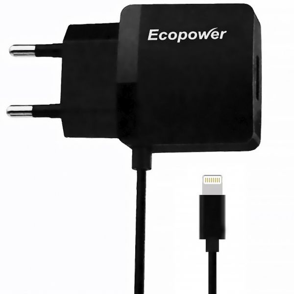 Carregador Usb Ecopower Ep-7052 Com Cabo Lightning - Preto