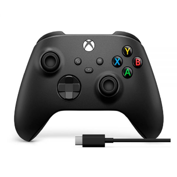 Controle Sem Fio Xbox + Cabo Usb-C - Preto