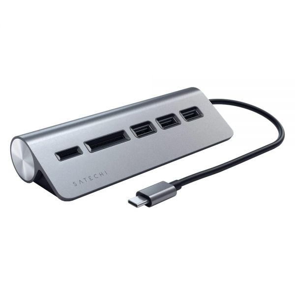 Hub Satechi St-Tchcrm 5 Em 1 Usb-C - Cinza Escuro