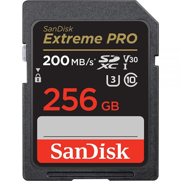 Memória Sd Sandisk Extreme Pro 200-140 Mb/S C10 U3 V30 256 Gb (Sdsdxxd-256G-Gn4In)