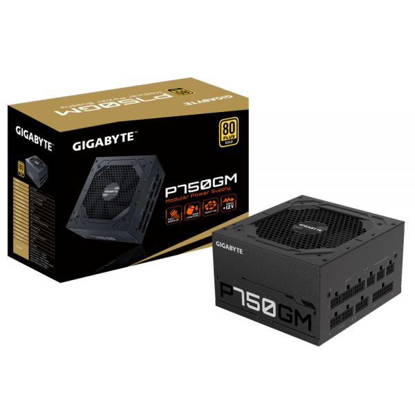 Fonte De Energia Gigabyte Gp-P750Gm 80 Plus Gold Fully Modular