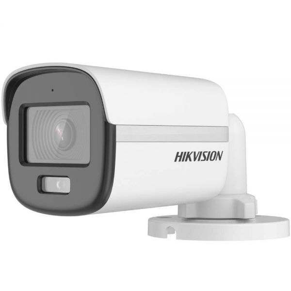 Câmera De Vigilância Hikvision Bullet Ds-2Ce10Df0T-Pfs Colorvu 2.8Mm 1080P - Branco/Preto