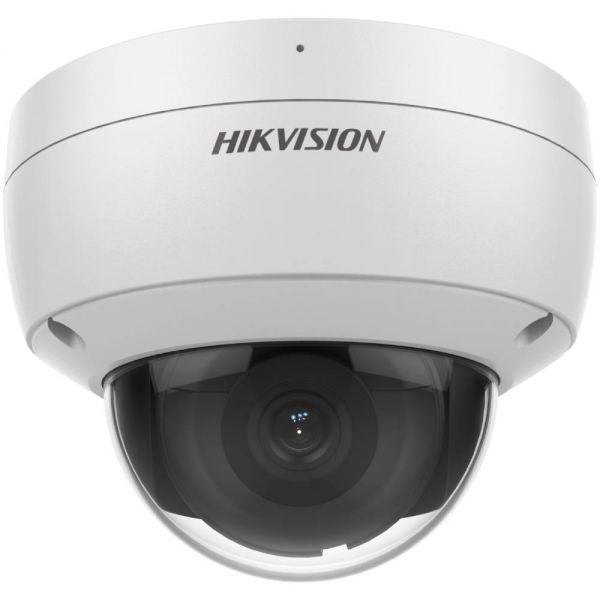 Câmera De Vigilância Ip Domo Hikvision Ds-2Cd2123G2-I Acusense 2Mp - Branco/Preto