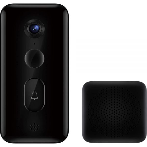 Campainha Inteligente Xiaomi Smart Doorbell 3 - Preto (Mjml06-Fj)
