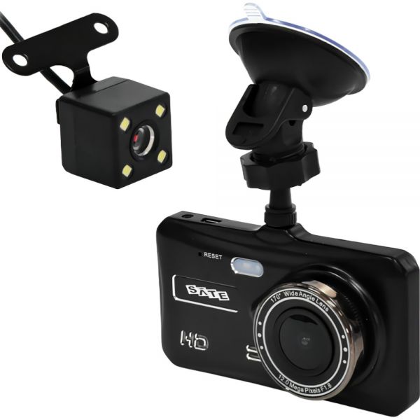 Câmera De Ré Para Carro Satellite A-Dvr052 - Preto