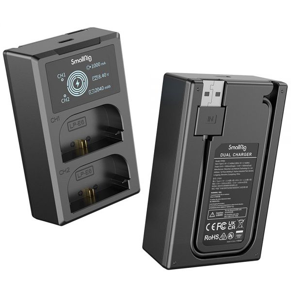 Kit Carregador De Bateria Smallrig Lp-E6Nh