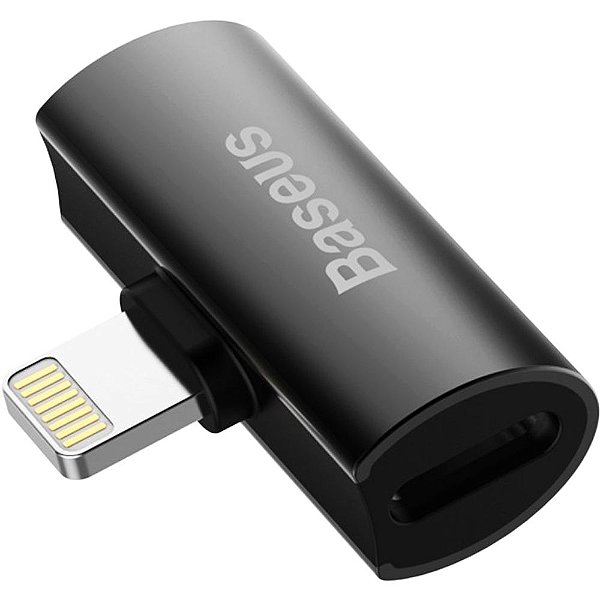 Adaptador Baseus L46 Lightning a 2x Lightning - Preto (CAL46-01)