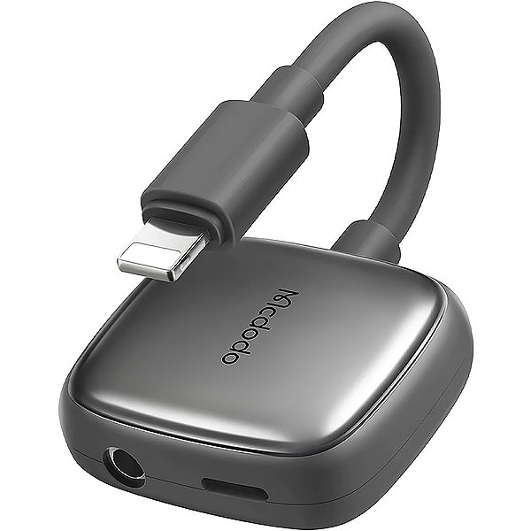 Adaptador Mcdodo CA-2740 Lightning + Áudio 3.5mm - Cinza