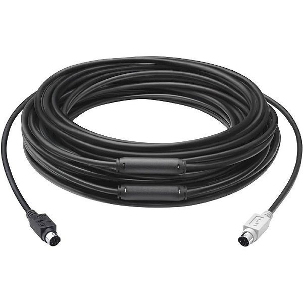 Cabo de Extensão Logitech para Group - Preto 15 metros