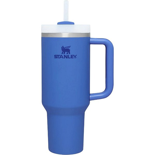 Caneca Térmica Stanley Adventure Quencher Travel Tumbler com Canudo - Azul Íris 1.18L