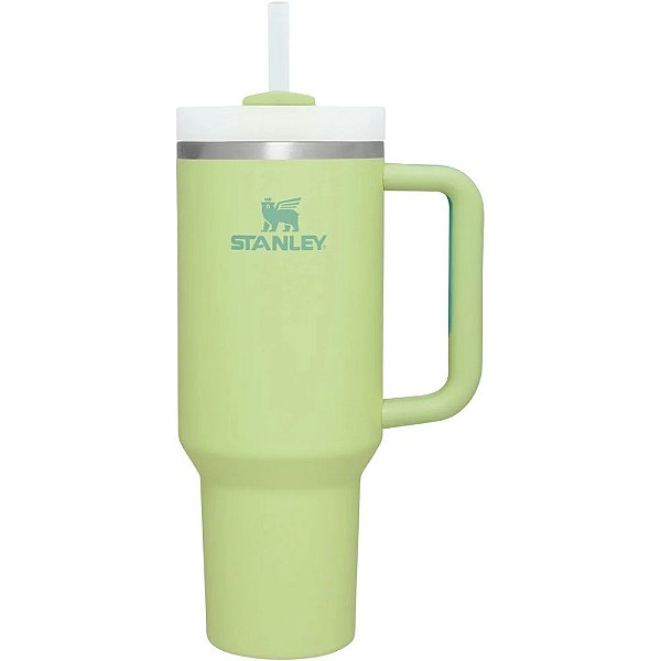 Caneca Térmica Stanley Adventure Quencher Travel Tumbler com Canudo - Citron 1.18L