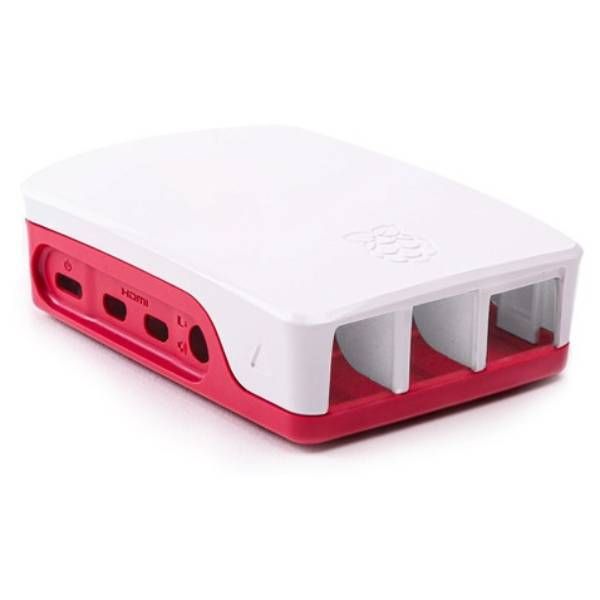 Capa Raspberry PI 4 - Branco/Vermelho