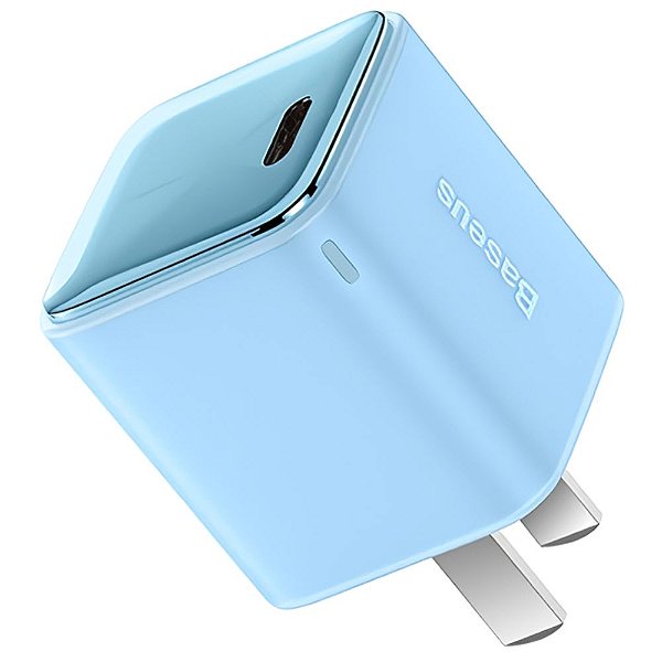 Carregador de Parede Baseus GaN3 20 W USB-C - Azul (CCGN020003)