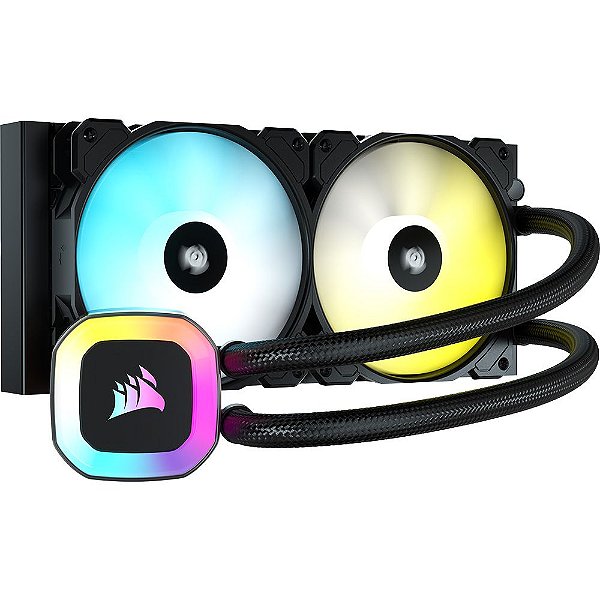 Cooler Líquido Corsair H100 RGB 240 mm para CPU - Preto (CW-9060053-WW)