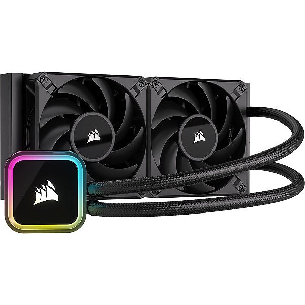Cooler Líquido Corsair iCUE H100i Elite RGB 240 mm para CPU - Preto (CW-9060058-WW)