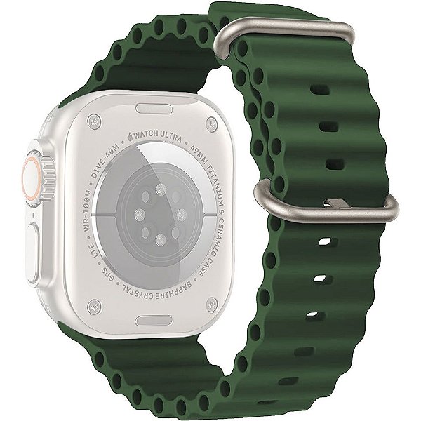Correia de Silicone Smart Vision para Apple Watch 38/40/41 mm - Verde