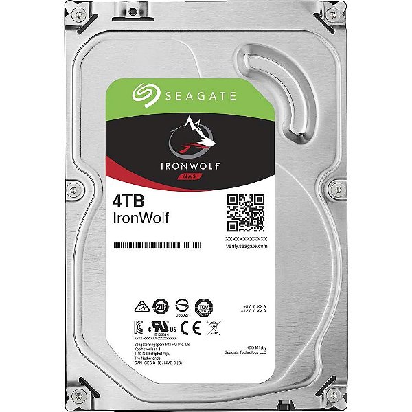 Disco Rígido Interno Seagate Nas IronWolf 4 TB ST4000VN006