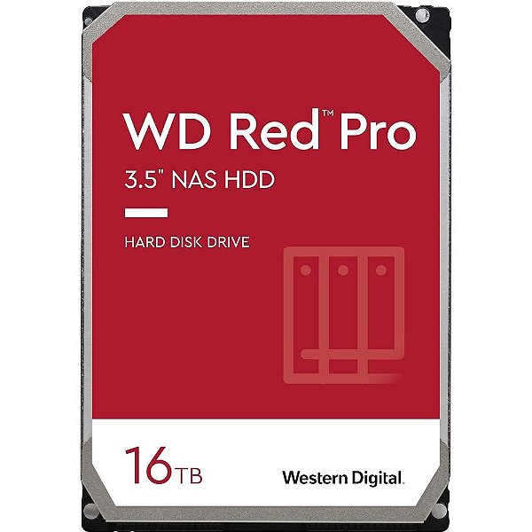 Disco Rígido Interno Western Digital WD Red Pro Nas 16 TB (WD161KFGX)