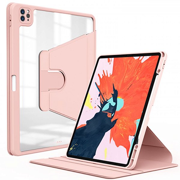 Estojo Protetor WiWu Waltz Rotative para iPad Pro 12.9" - Pink