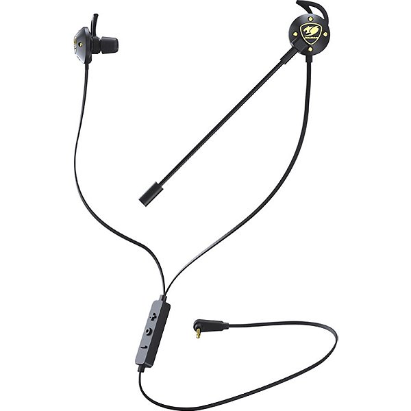 Fone de ouvido Gamer Cougar Attila - Preto