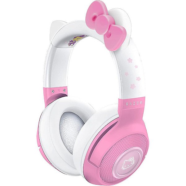 Fone de ouvido Gamer Razer Kraken BT Hello Kitty and Friends Edition Bluetooth - Branco/Rosa (RZ04-03520300-R3M1)