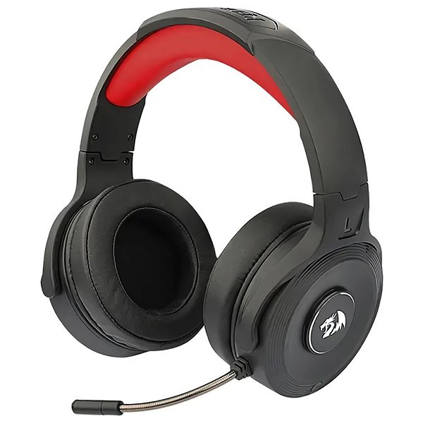 Fone de ouvido Gamer Redragon Pelops H818 Sem fio - Preto/Vermelho