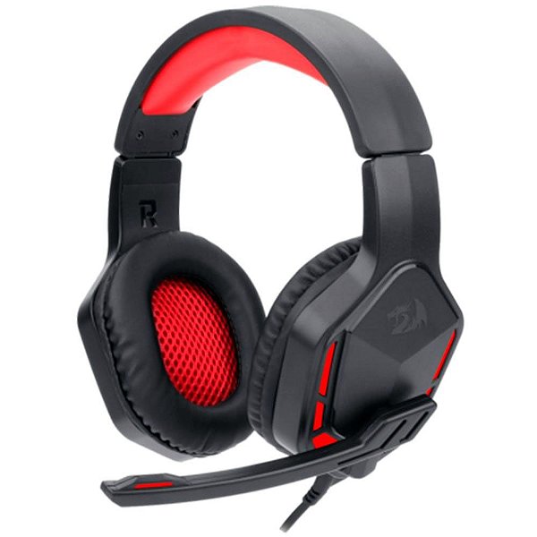 Fone de ouvido Gamer Redragon Themis H220 - Preto/Vermelho