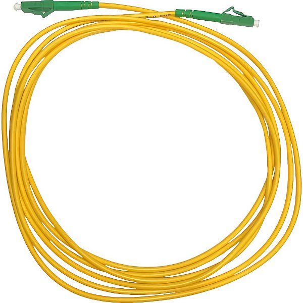 Cabo de Fibra Óptica SC-APC para LC-APC Single Mode 3 mm - 3 Metros
