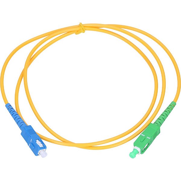 Cabo de Fibra Óptica SC-UPC para SC-APC Single Mode 3 mm - 2 Metros
