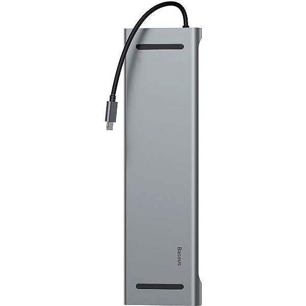 Hub Baseus Enjoyment 11 em 1 USB-C - Cinza Escuro (CATSX-G0G)