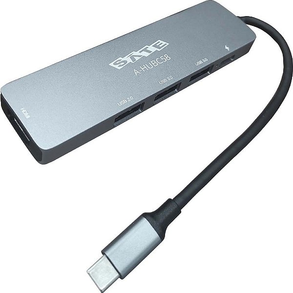 Hub Satellite A-HUBC58 5 em 1 - Preto/Cinza