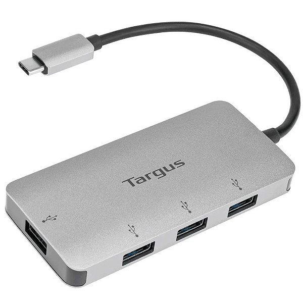 Hub Targus ACH226BT USB-C 4 em 1 - Prata