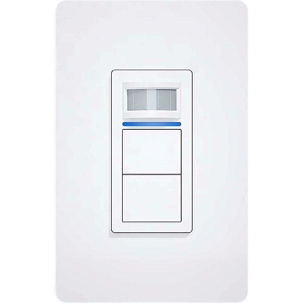 Interruptor Inteligente Moes WS-KX-US2-PIR 2 Botões Wi-Fi RF + Sensor de Movimento - Branco