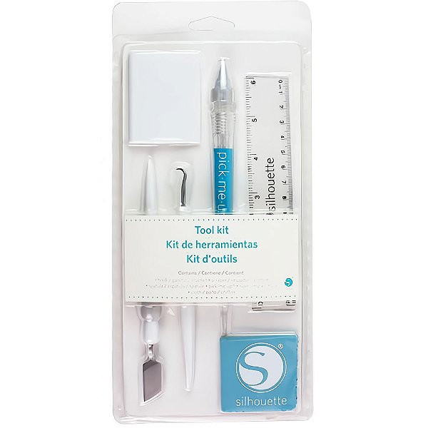 Kit de Ferramentas Essenciais Silhouette - Branco 6 peças