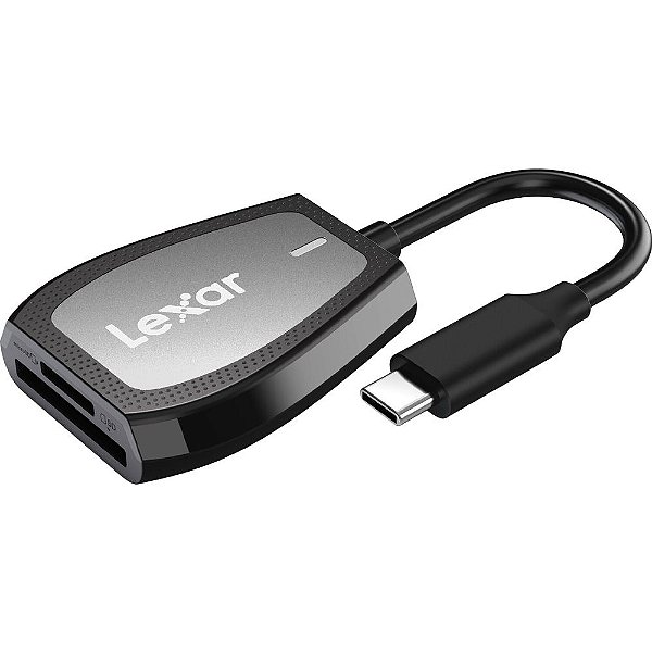 Leitor de Memória Lexar Dual-Slot Reader USB-C - Preto (LRW470U-RNHNU)